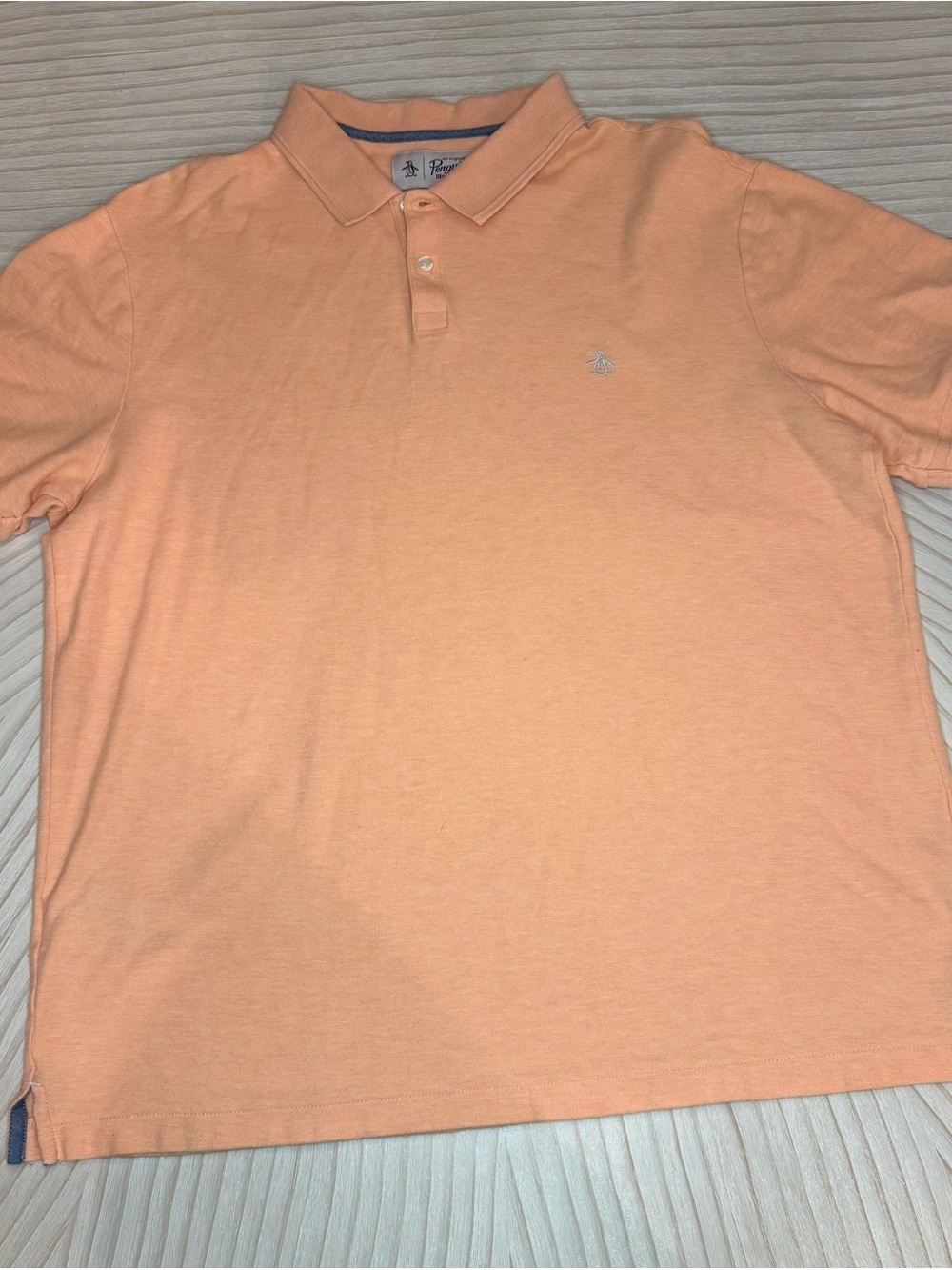 Original Penguin Orange Cotton Polo Shirt